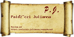 Palóczi Julianna névjegykártya